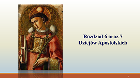 Katecheza Dzieje Apostolskie 6-7